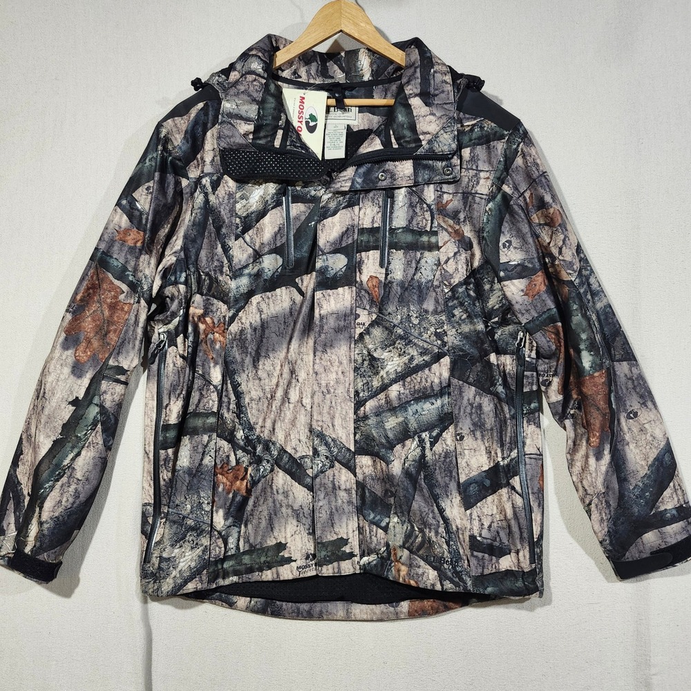 LL Bean Ridge Runner Storm Series Mossy Oak Treestand Camo Jacket Mens Large NEW